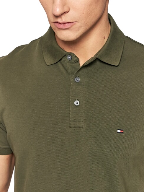 1985  Polo slim fit army green - Polo Uomo