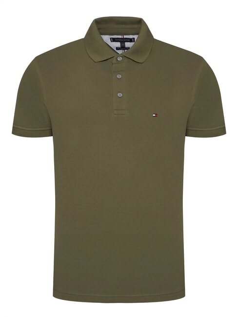 1985  Polo slim fit army green - Polo Uomo