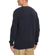 TOMMY HILFIGER TH JEANS  Girocollo in cotone dark night navy - Maglie Uomo - 2