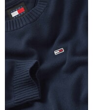 TOMMY HILFIGER TH JEANS  Girocollo in cotone dark night navy - Maglie Uomo - 6
