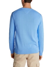 TOMMY HILFIGER TH JEANS  Girocollo in cotone sugarplum blue - Maglie Uomo - 2