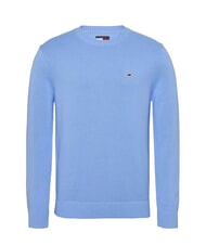 TOMMY HILFIGER TH JEANS  Girocollo in cotone sugarplum blue - Maglie Uomo - 4