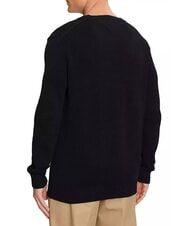 TOMMY HILFIGER TH JEANS  Girocollo in cotone black - Maglie Uomo - 2