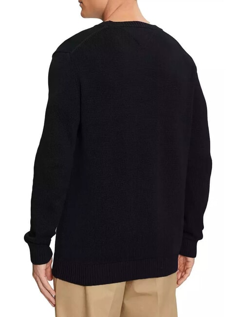 TH JEANS  Girocollo in cotone black - Maglie Uomo