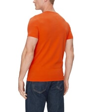 TOMMY HILFIGER  T-shirt stretch uomo brilliant orange - T-shirt Uomo - 2