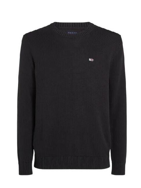 TH JEANS  Girocollo in cotone black - Maglie Uomo