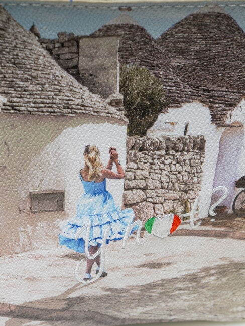 YESBAG Borsa a spalla con tasca alice in trulli - Borse Donna