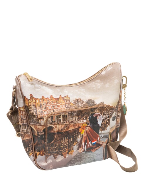 YESBAG Borsa hobo a spalla con tascona autumn in hollad - Borse Donna