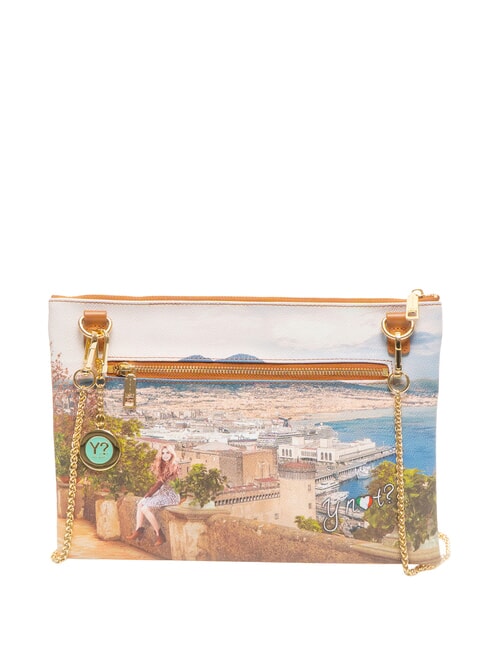 YESBAG Clutch grande con tracolla in metallo lemon tree - Borse Donna