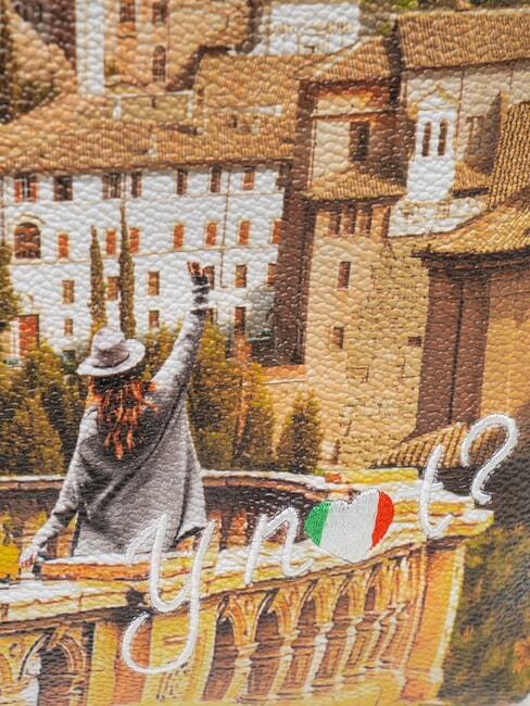 YESBAG Zainetto tondo a due scomparti rome landscape - Borse Donna