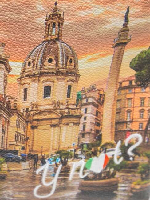 YESBAG Zainetto tondo a due scomparti rome raining - Borse Donna