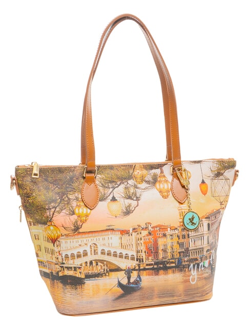YESBAG Borsa shopping media a spalla christmas venice - Borse Donna