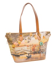 YNOT YESBAG Borsa shopping media a spalla christmas venice - Borse Donna - 2