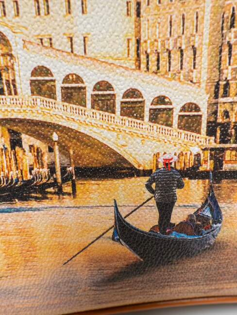 YESBAG Borsa shopping media a spalla christmas venice - Borse Donna