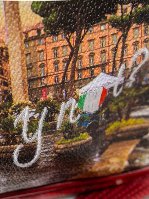 YESBAG Borsa reporter a tracolla rome raining - Borse Donna