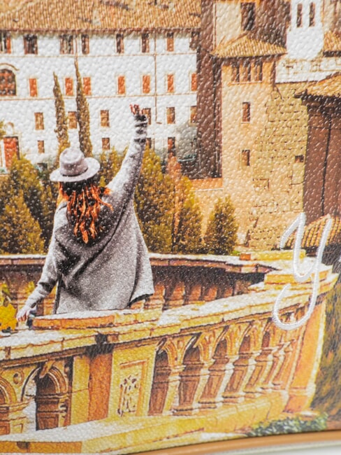 YESBAG Borsa shopping grande rome landscape - Borse Donna