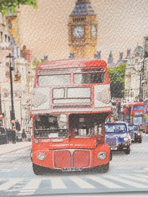 YESBAG Pochette con tracolla metallica london rainbow - Borse Donna