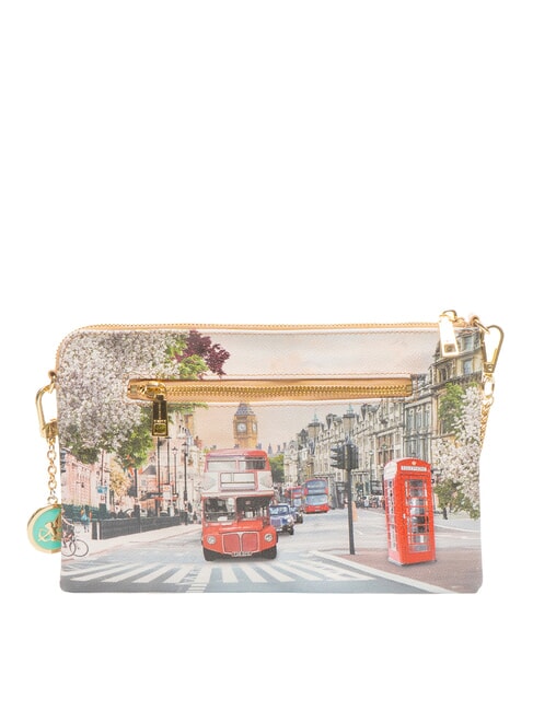 YESBAG Pochette con tracolla metallica london rainbow - Borse Donna