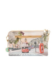 YNOT YESBAG Pochette con tracolla metallica london rainbow - Borse Donna - 4