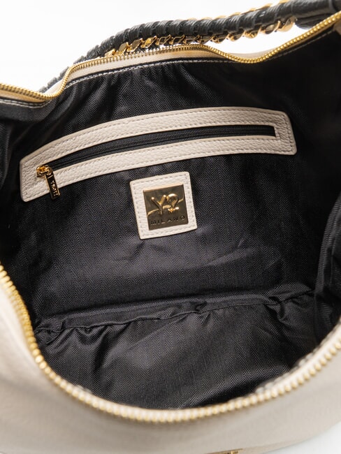 RACHEL Borsa mezzaluna grande con tracolla cream - Borse Donna