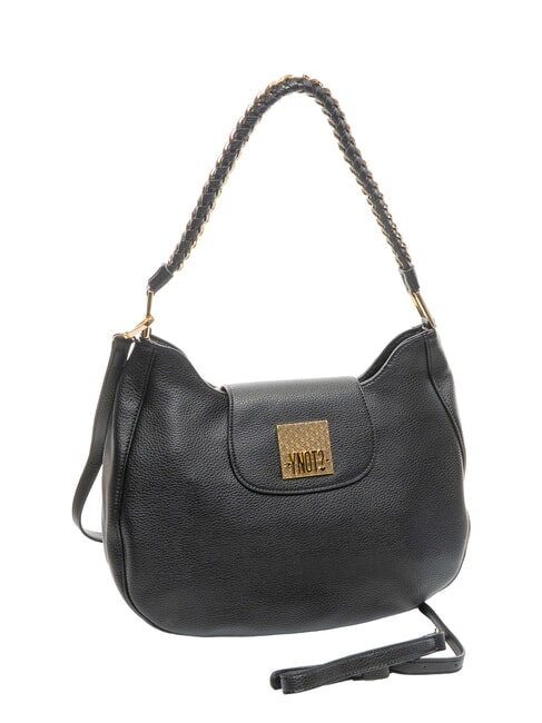 RACHEL Borsa a spalla con flap e tracolla NERO - Borse Donna