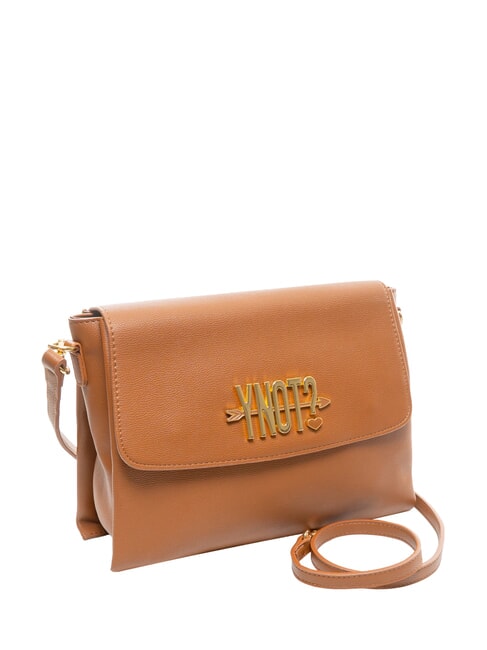 LOVERS Borsa a tracolla con flap tan - Borse Donna