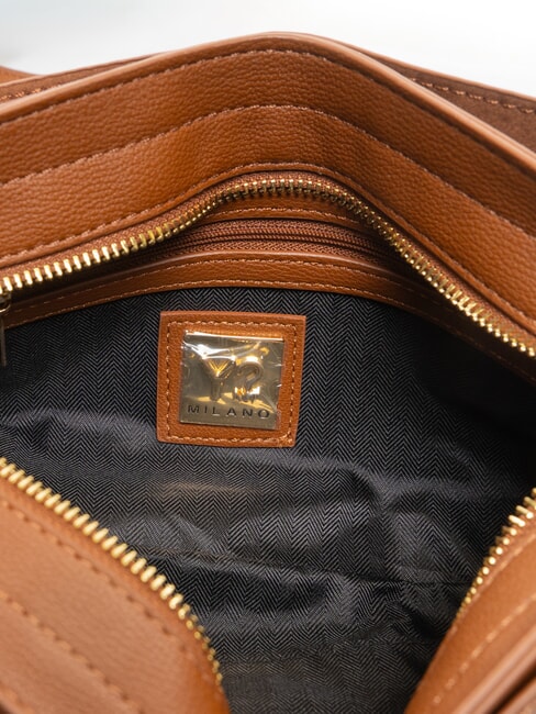 LOVERS Borsa a tracolla con flap tan - Borse Donna