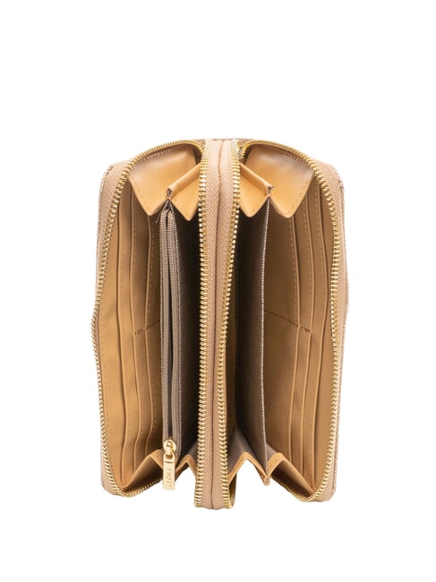 LUX Portafoglio grande zip around caramel - Portafogli Donna