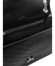 PINKO LOVE ONE LIGHT Borsa media in pelle trapuntata nero limousine - matt silver - Borse Donna - 6
