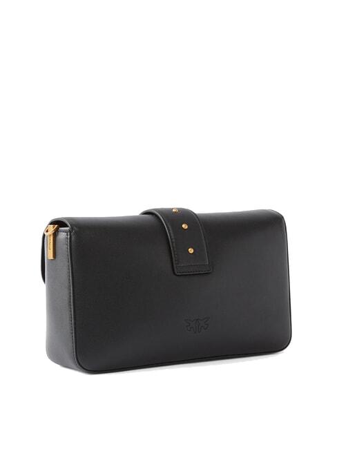 LOVE ONE Borsa a tracolla in pelle nero-antique gold - Borse Donna