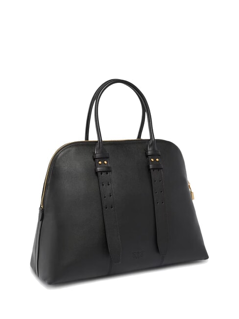 BOWLING Borsa dome in pelle con tracolla nero limousine - matt gold - Borse Donna