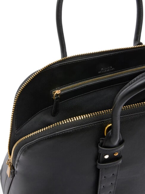 BOWLING Borsa dome in pelle con tracolla nero limousine - matt gold - Borse Donna
