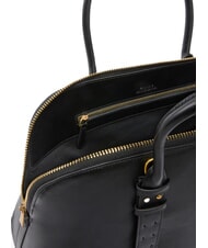 PINKO BOWLING Borsa dome in pelle con tracolla nero limousine - matt gold - Borse Donna - 4
