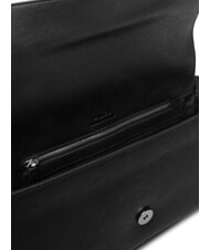 PINKO LOVE ONE Borsa a spalla in pelle nero limousine - matt silver - Borse Donna - 7