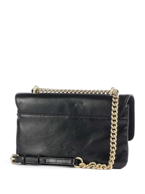 LOVE BAG Borsa sottile a tracolla in pelle nero limousine - matt gold - Borse Donna