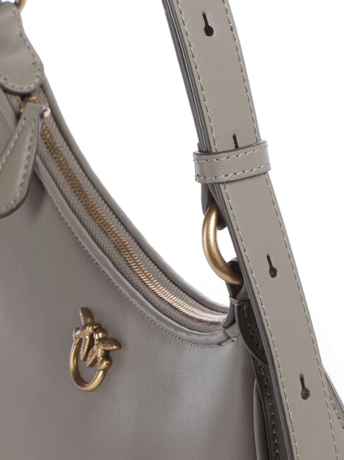 HALF MOON Borsa a spalla in pelle noce-antique gold - Borse Donna