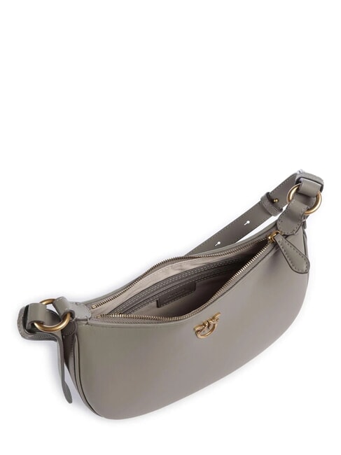 HALF MOON Borsa a spalla in pelle noce-antique gold - Borse Donna