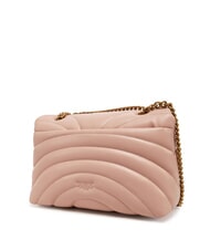 PINKO LOVE PUFF CLASSIC Borsa in nappa a tracolla cipria-antique gold - Borse Donna - 2