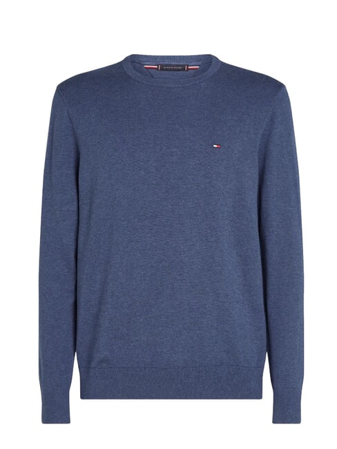 TH Maglione a girocollo micro logo aegean sea heather - Maglie Uomo