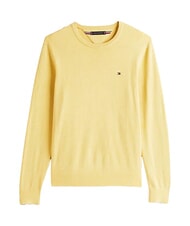 TOMMY HILFIGER TH Maglione a girocollo micro logo citronella heather - Maglie Uomo - 4