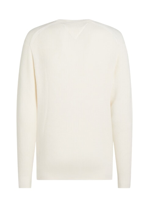 TH Maglione in cotone a girocollo ivory petal - Maglie Uomo