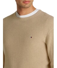 TOMMY HILFIGER TH Maglione in cotone a girocollo light blue - Maglie Uomo - 3