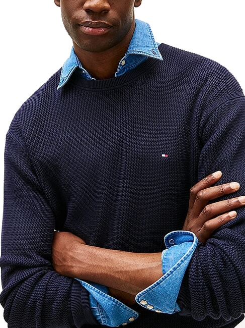 TH Maglione in cotone a girocollo desert sky - Maglie Uomo