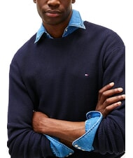 TOMMY HILFIGER TH Maglione in cotone a girocollo desert sky - Maglie Uomo - 2