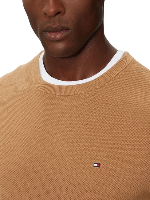 TH Maglione girocollo a nido d'ape safari canvas - Maglie Uomo