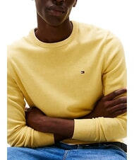 TOMMY HILFIGER TH Maglione a girocollo micro logo citronella heather - Maglie Uomo - 3