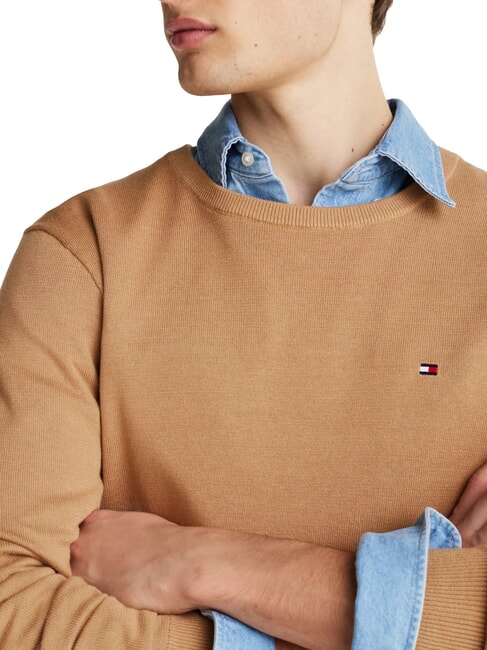 TH Maglione a girocollo micro logo safari canvas - Maglie Uomo