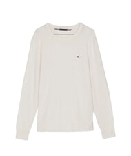 TOMMY HILFIGER TH Maglione a girocollo micro logo ivory petal - Maglie Uomo - 4