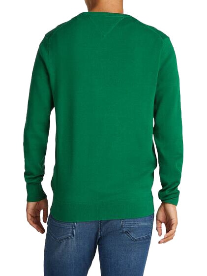 TH Maglione a girocollo micro logo nouveau green - Maglie Uomo