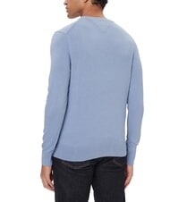 TOMMY HILFIGER TH Maglione a girocollo micro logo vessel blue heather - Maglie Uomo - 2